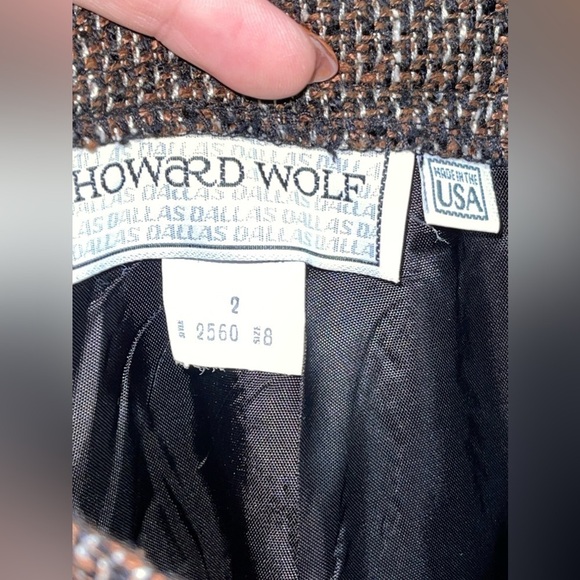VINTAGE Howard Wolf Suit Jacket and Skirt Set Size 8 - Picture 9 of 13